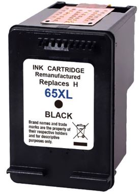 Remanufactured HP 65XL Black Ink Cartridge Remanufactured HP 65XL Black Ink Cartridge