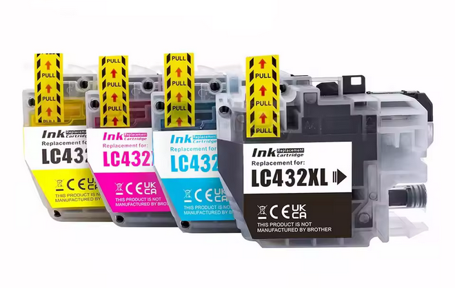 Compatible Brother LC432XL Ink Cartridges 4 Pack (1BK/1C/1M/1Y) Compatible Brother LC432XL Ink Cartridges 4 Pack (1BK/1C/1M/1Y)