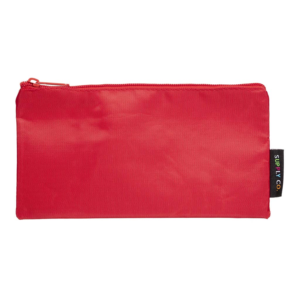 Supply Co Pencil Case Flat Red 21x11cm Supply Co Pencil Case Flat Red 21x11cm